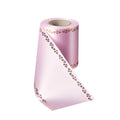 Supersatin, pink, ivy gold - width 100 mm