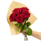 Blumenstrauß  'Red Passion'  - Länge ca. 50 cm - Strauß frischer roter Rosen