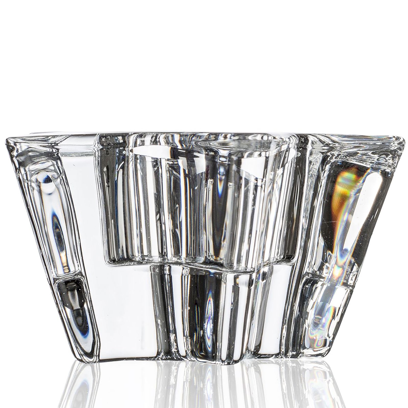 SHINE candle holder star - clear - 9x9x5.1cm - glass