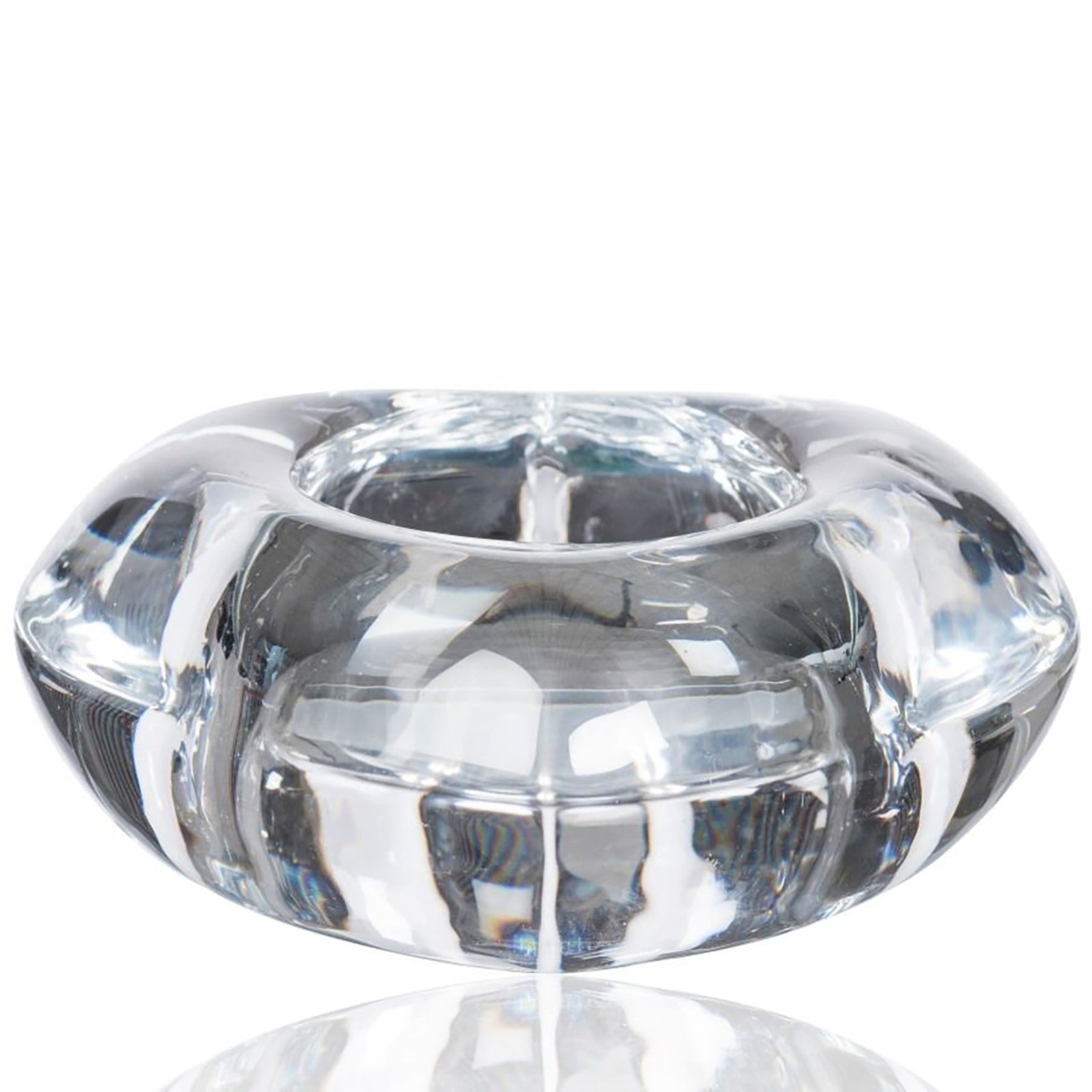 Bougeoir en forme de cœur SHINE - transparent - 8,4 x 8,5 x 3,5 cm - verre
