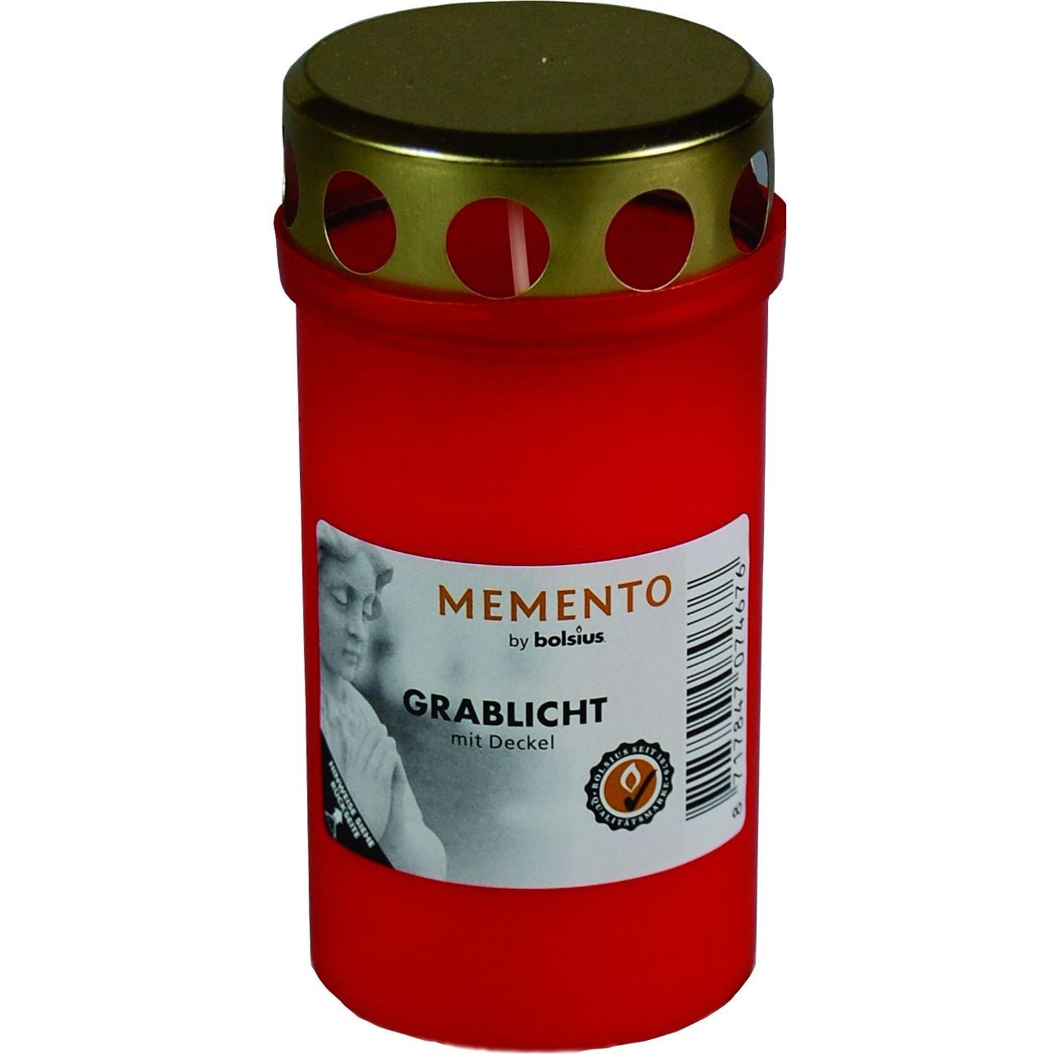 Karton Grablicht Nr. 3 - mit Deckel - Rot - 20 Stück