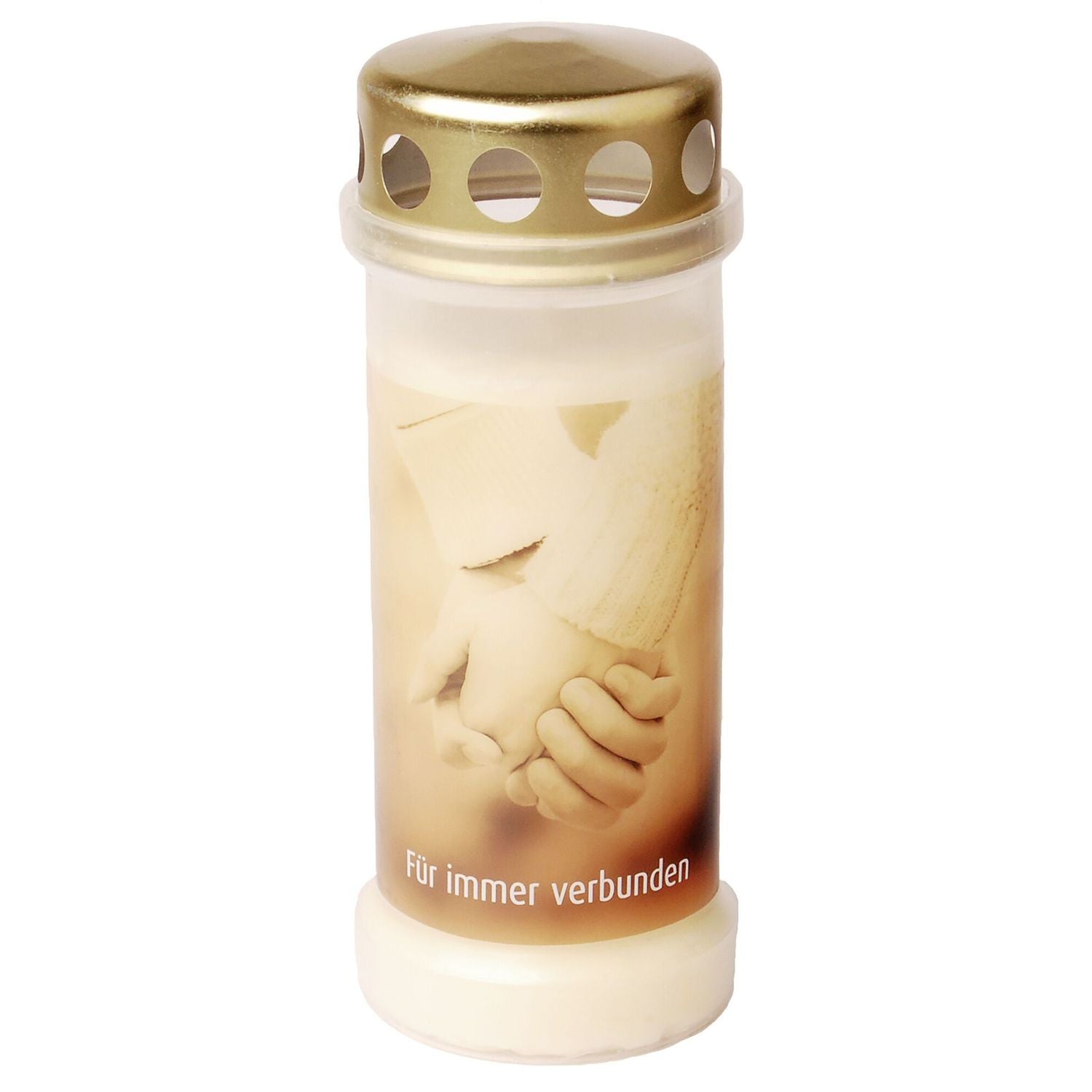 Grave candle no. 6 - Hands - White