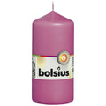 Stumpenkerze - Höhe 12 cm - Durchmesser 5,8 cm - Fuchsia