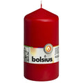 Bougie pilier - Hauteur 13 cm - Diamètre 6,8 cm - Rouge