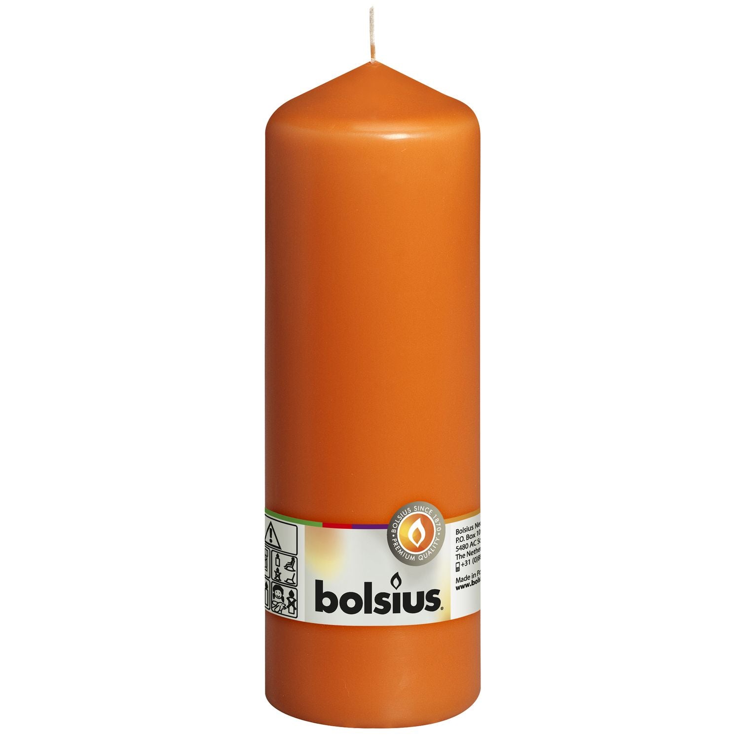 Pillar candle - Height 20 cm - Diameter 6.8 cm - Mango