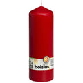 Pillar candle - Height 20 cm - Diameter 6.8 cm - Red