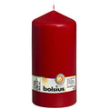 Stumpenkerze - Höhe 20 cm - Durchmesser 9,8 cm - Rot