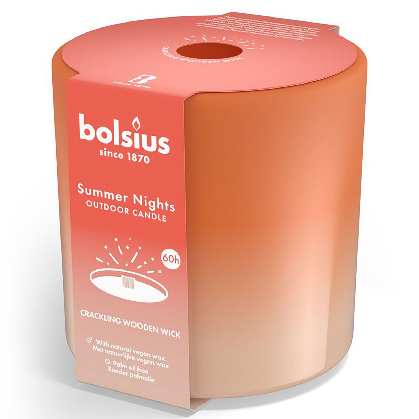 Summer Nights Outdoor-Kerze - Höhe 126 mm - Durchmesser 120 mm - Elfenbein