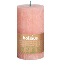 Pillar candle - Height 13 cm - Diameter 6.8 cm - Rustic - Earth