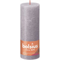Pillar candle - Height 19 cm - Diameter 6.8 cm - Rustic - Frozen Lavender
