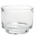 CLASSIC glass tealight holder - clear - 9.2x9.2x7cm - glass