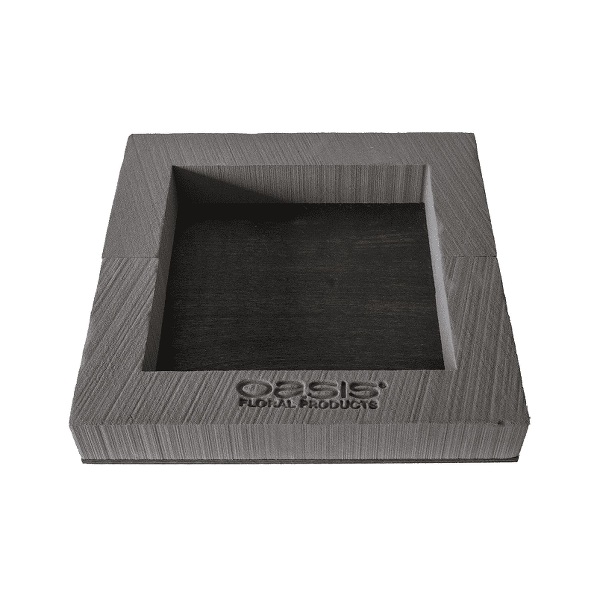 OASIS® BLACK BIOLINE® Quadro Mat - outer diameter: 35 cm - inner diameter: 25 cm, height 5 cm - 2 pieces