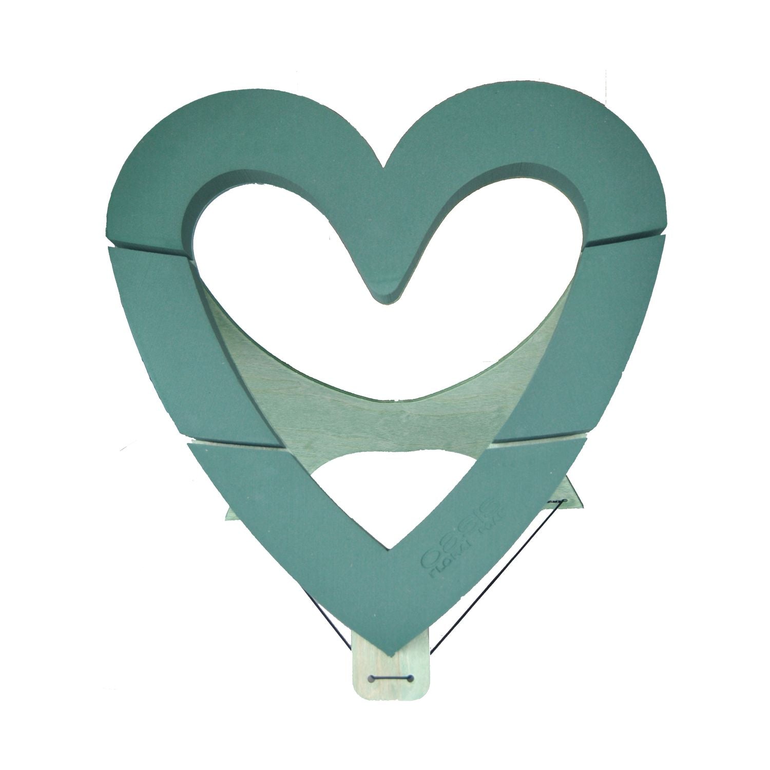 OASIS® BIOLINE® Deco Heart Open - 60 x 60 x 5.5cm - with stand