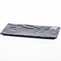 Assiette en porcelaine CLIFF - noire - 15 x 21 x 2 cm - porcelaine
