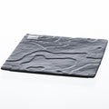 Assiette en porcelaine CLIFF - noire - 21 x 21 x 2 cm - porcelaine