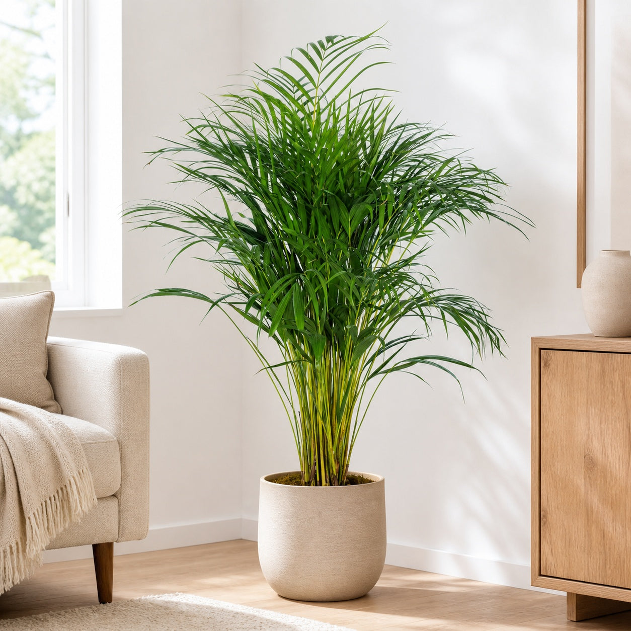 Goldfruchtpalme - Areca Dypsis Lutescens - Höhe ca. 100 cm, Topf-Ø 21 cm