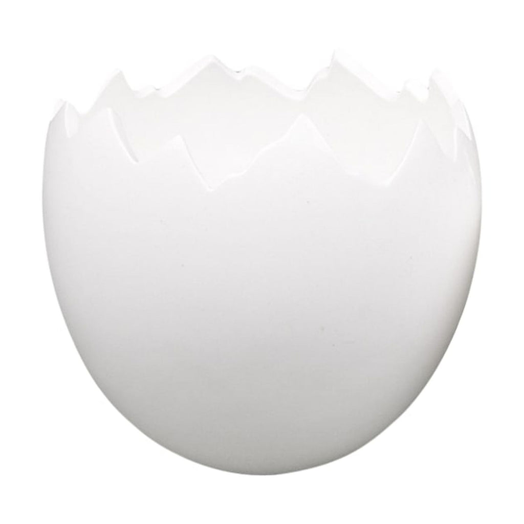 Œuf de printemps à planter, Ivoire - Porcelaine - 11,5 x 13 cm