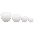 Œuf de printemps à planter, Ivoire - Porcelaine - 11,5 x 13 cm