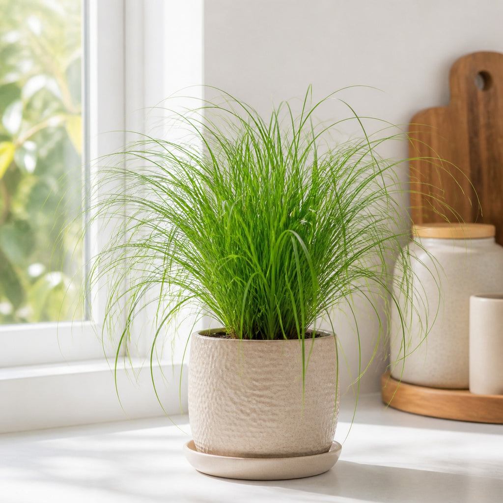 Véritable herbe à chat - Cyperus alternifolius 'Zumula' - Hauteur env. 30 cm, diamètre du pot 12 cm