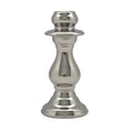 ArgenT candle holder - silver - ceramic - 7.5x7.5x16 cm
