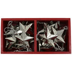 Box mit 24 x SternHänger SuArt - Edelstahl - 7,5 cm