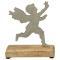 Engel Puri - Holz/Aluminium - 17x15x5 cm