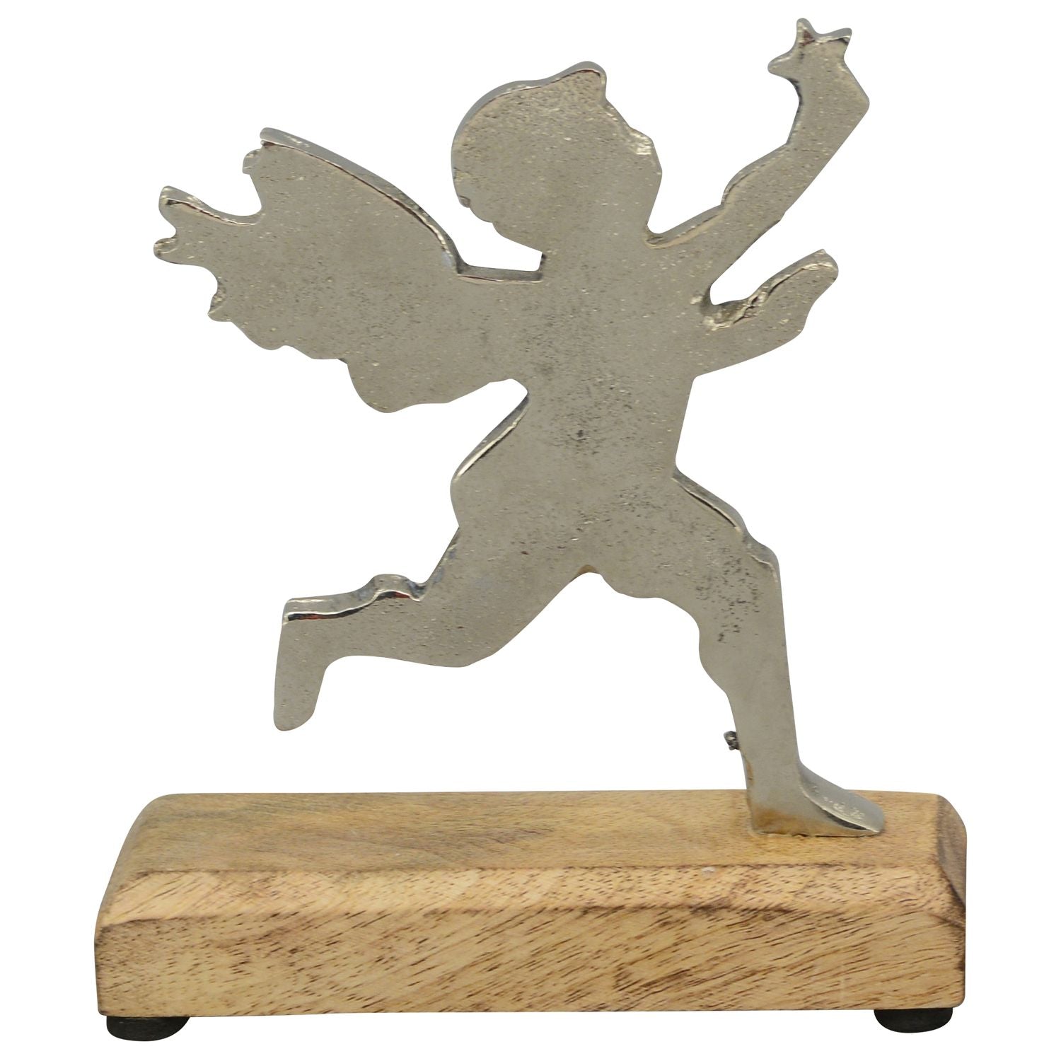 Engel Puri - Holz/Aluminium - 17x15x5 cm