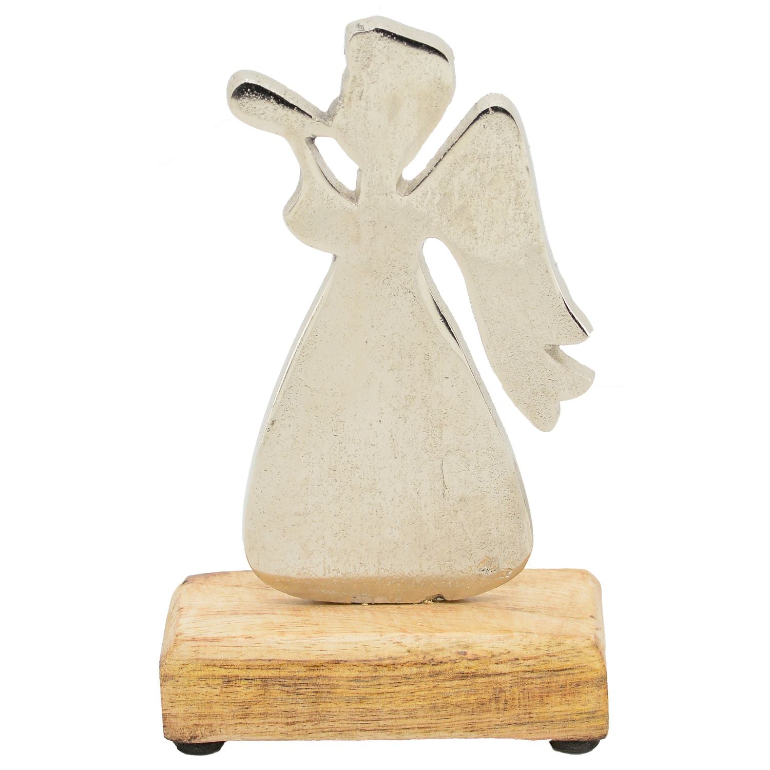 Engel Puri - Holz/Aluminium - 23x15x5 cm