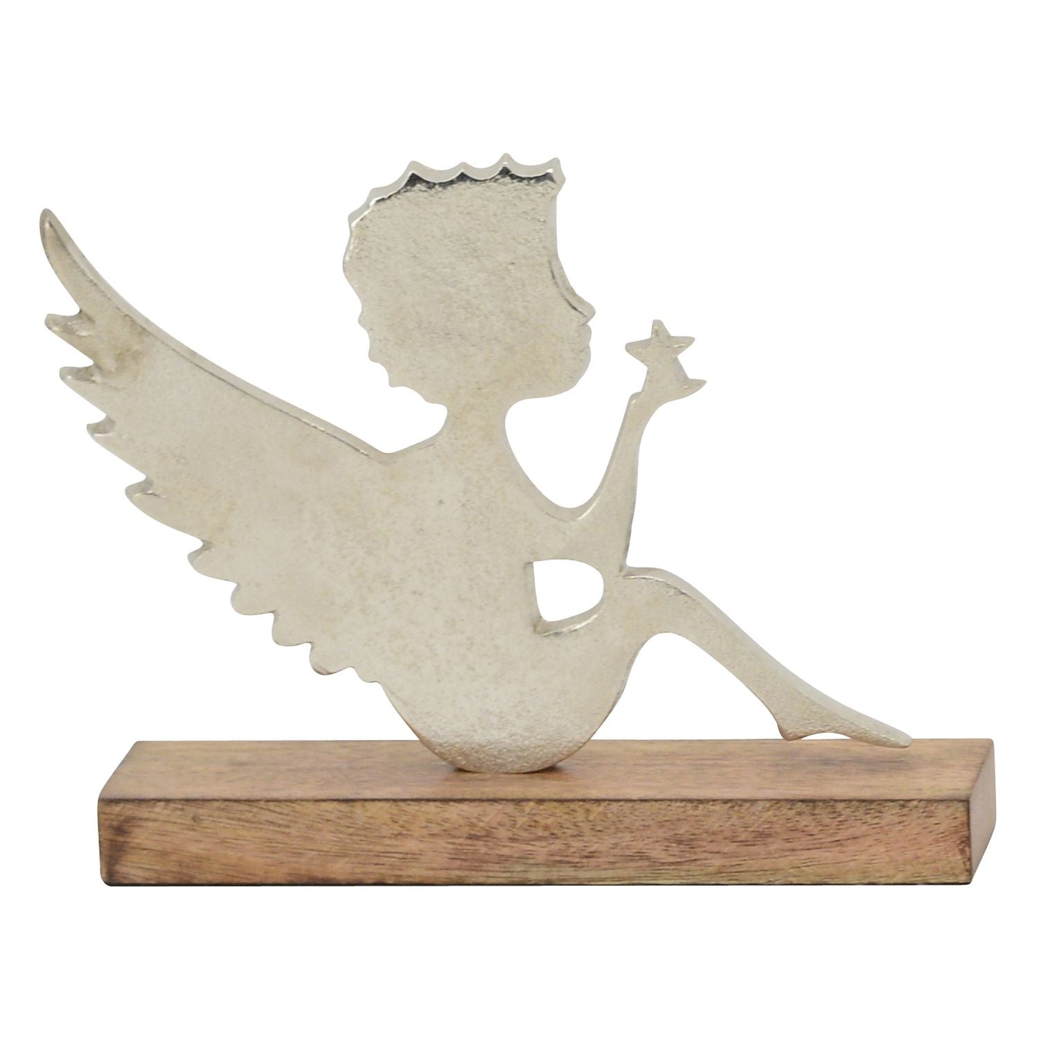 Engel Puri - Holz/Aluminium - 22x4,5x16,5 cm