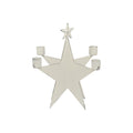KerzenHalter Junker - weiß - Metall - 23x23x23 cm