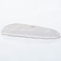 BANANO rectangular plate - white - 10x37x2cm - glass
