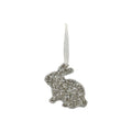 HasenHänger Dost - silber - Holz - 10x7x1 cm