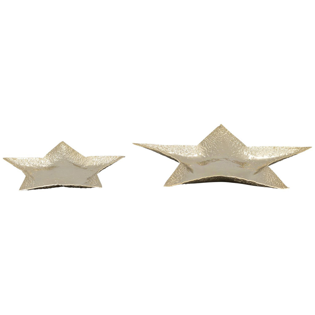 Star Tray LARGE - champagne gold - aluminum - 31 cm