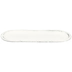 Tablett ClairBlanc - weiß - Metall - 43x17x2 cm