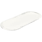 Tablett ClairBlanc - weiß - Metall - 43x17x2 cm