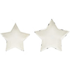 Ensemble de 2 plateaux ClairBlanc - blanc - métal - 25 x 25 x 4 cm - 29,5 x 29,5 x 5 cm