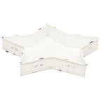 Ensemble de 2 plateaux ClairBlanc - blanc - métal - 25 x 25 x 4 cm - 29,5 x 29,5 x 5 cm