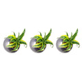 3er-Set Ball - anthrazit - 12x12 cm