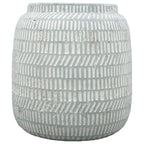 Vase Valo - grau - Keramik - 15,5x15,5x16 cm