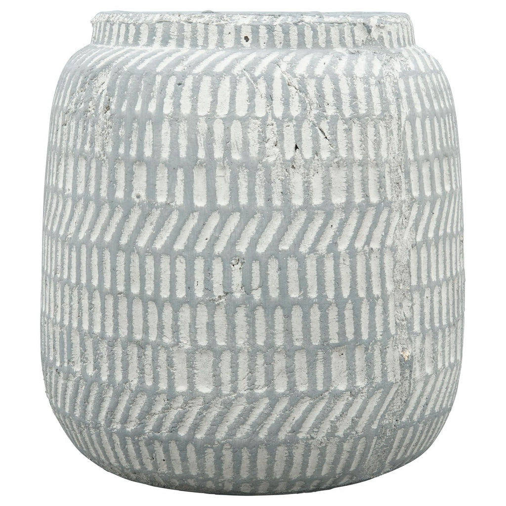 Vase Valo - grau - Keramik - 20x20x21 cm