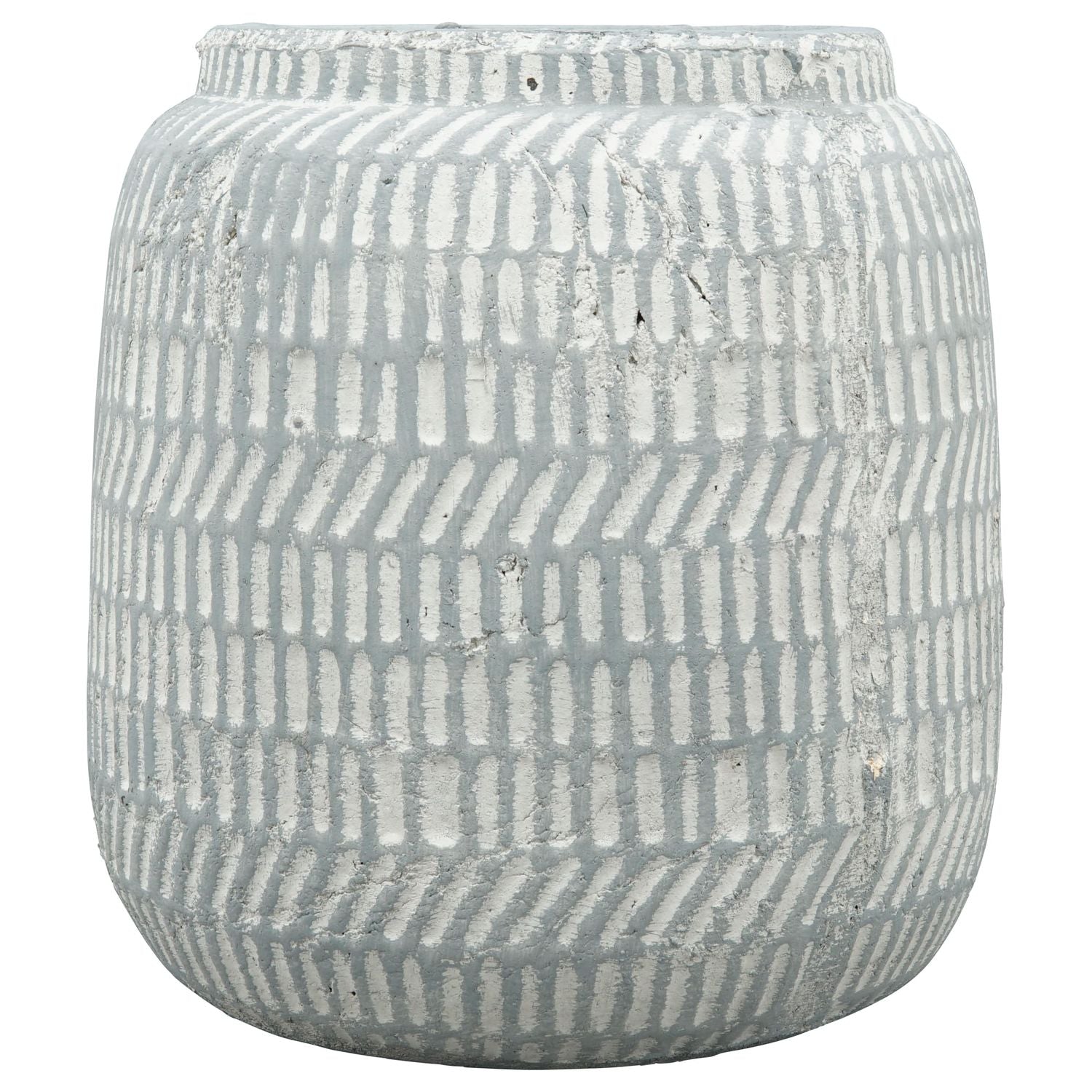 Vase Valo - grau - Keramik - 20x20x21 cm