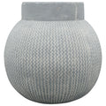Vase Valo - grau - Zement - 29,5x29,5x29,5 cm