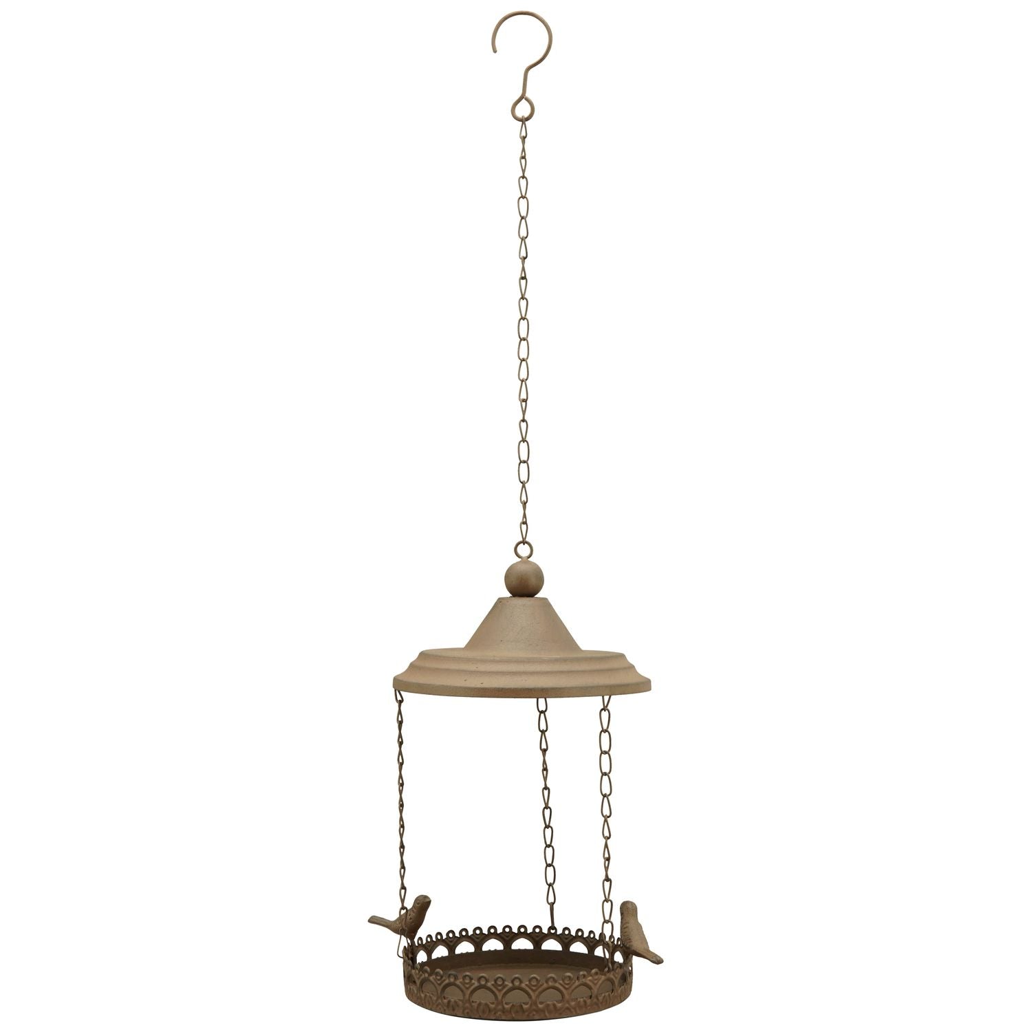 VogelFutterPlatz Tôle - braun - Metall - 20x16,5x64 cm