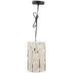 Lampe SWILL - Baumwolle Seil/Metall - 18x18x28 cm