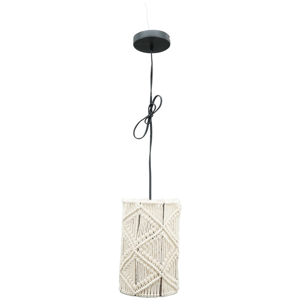 Lampe SWILL - Baumwolle Seil/Metall - 18x18x28 cm