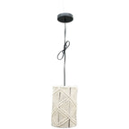 Lampe SWILL - Baumwolle Seil/Metall - 18x18x28 cm