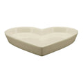 Heart-shaped plate Ivory - white - Dolomite - 12.5x12.5x2 cm