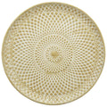 Ensemble de 3 plateaux Doré - métal - 49x49x4 cm/55x55x4 cm/61x61x4 cm