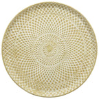 Ensemble de 3 plateaux Doré - métal - 49x49x4 cm/55x55x4 cm/61x61x4 cm