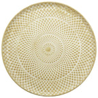 Ensemble de 3 plateaux Doré - métal - 49x49x4 cm/55x55x4 cm/61x61x4 cm